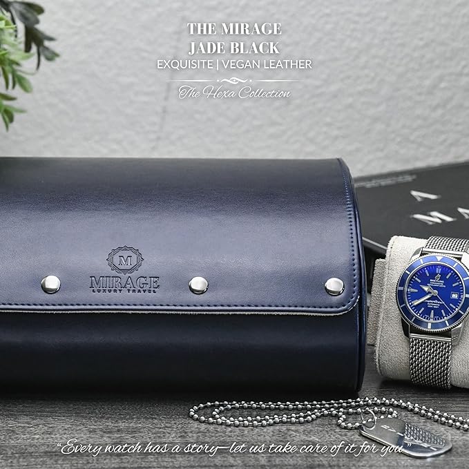 Watch Roll Case for Travel 6 slot Watches Organizer - Image 6