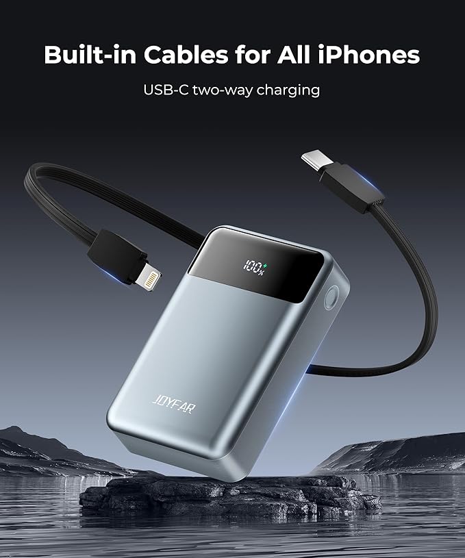 Portable-Charger-Power-Bank Travel Essentials Battery Pack USB C 30000mAh Built - Image 5