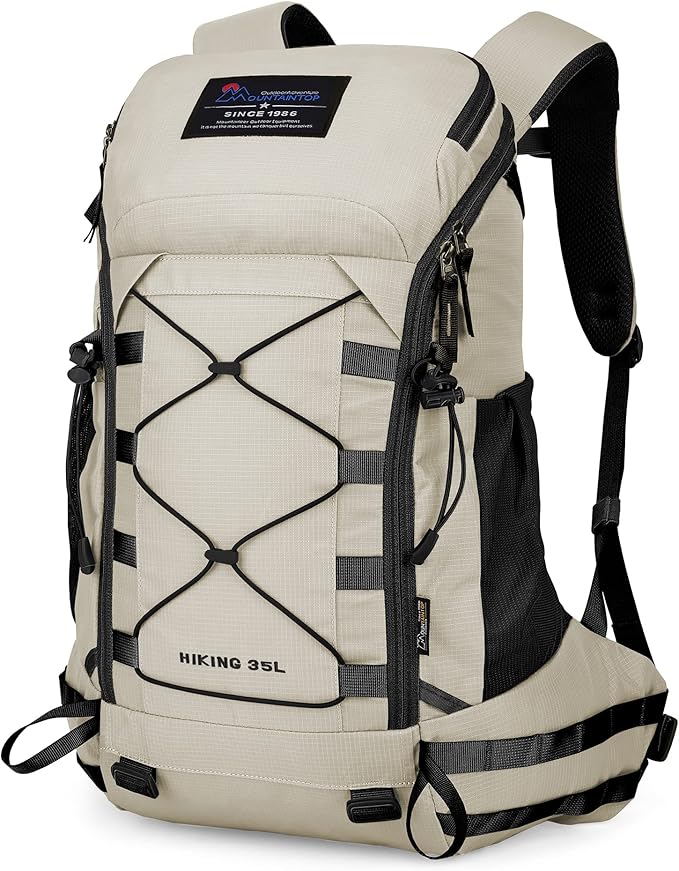 MOUNTAINTOP Hiking Backpack 35L Travel Backpack Lightweight Daypack by MOUNTAINTOP