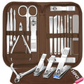Manicure Set 16 In 1 Professional Stainless Steel Pedicure Kit Toenail Clippers by BLESWIN