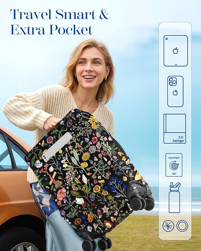 Slohif Luggage Cover for Suitcase Tsa Approved Protector - Image 3