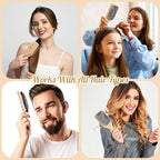 URTHEONE Hair Brush,Boar Bristle Hair Brushes and Styling Comb Set for Women Men Kids, Best Natural Wooden Paddle Hairbrush for Wet or Dry Hair Detangling Smoothing Massaging