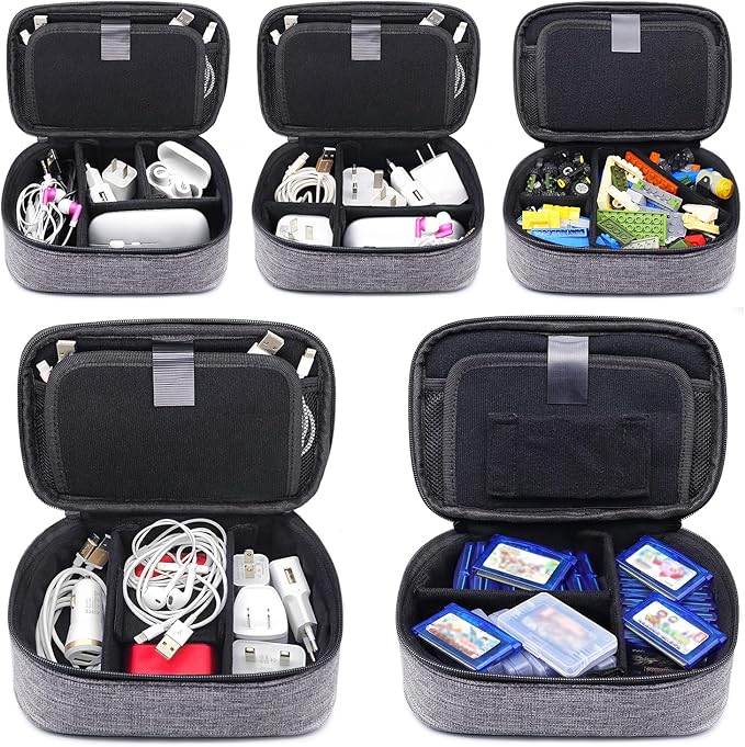 sisma Electronics Cords Organizer Tech Accessories Storage Case Travel Small - Image 4