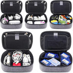 sisma Electronics Cords Organizer Tech Accessories Storage Case Travel Small - Image 4