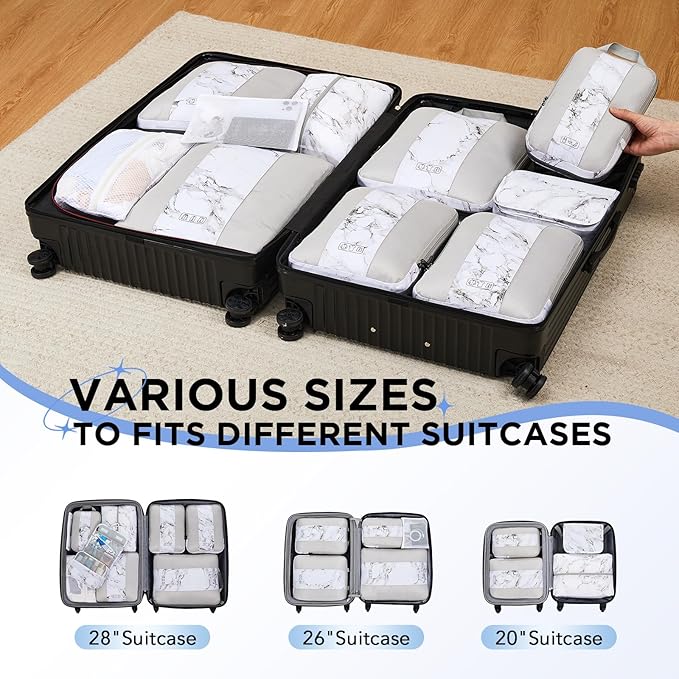 10 Set Compression Packing Cubes - Image 7