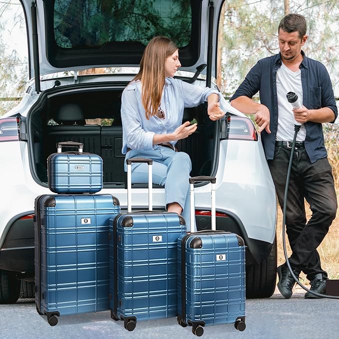 Luggage Sets 4 Piece, ABS PC Lightweight Suitcases - Image 7