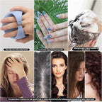 Silicone Hair Scalp Massager Shampoo Brush Scalp Scrubber Hair Washing Brush Exfoliating Brush Head Scrubber for Shower - Blue
