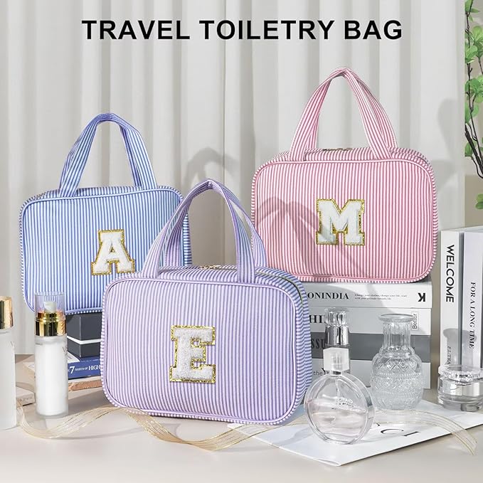 TOPEAST Travel Toiletry Bag Initial Makeup Bag - Image 7