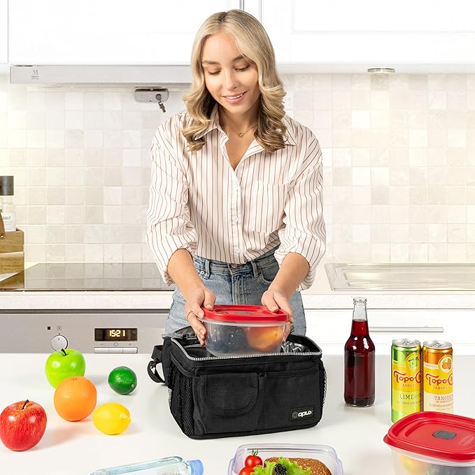 opux Lunch Box for Men, Adult Lunch Box Cooler, Insulated Lunch Bag Women - Image 4