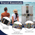 Boho Luggage Straps for Suitcases TSA Approved, Luggage Identifiers for Suitcase - Image 3