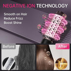 SKIMI 110,000 RPM Brushless Motor Hair Dryer Brush - 5 Muti-Styler for Fast Drying, Curling, Volumizing & Straightening | High-Speed Hot Air Brush for All Hair Types (Black & Blush Rose)