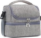 FlowFly Double Decker Cooler Insulated Lunch Bag Large Tote by FlowFly