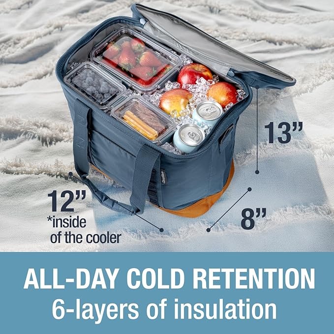 CleverMade Collapsible Insulated Cooler Bag – Leakproof Soft Folding Cooler - Image 4