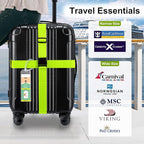 8 Pack Luggage Straps and Cruise Luggage Tags Set, Luggage Straps - Image 5