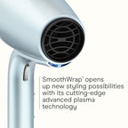 INFINITI PRO CONAIR SmoothWrap Hair Dryer, Blow Dryer with Diffuser and Concentrator Attachments, Advanced Plasma and Ceramic Technology for Less Frizz, More Volume and Body, Mint