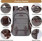 Mactso Canvas Travel Laptop Backpack - Image 6