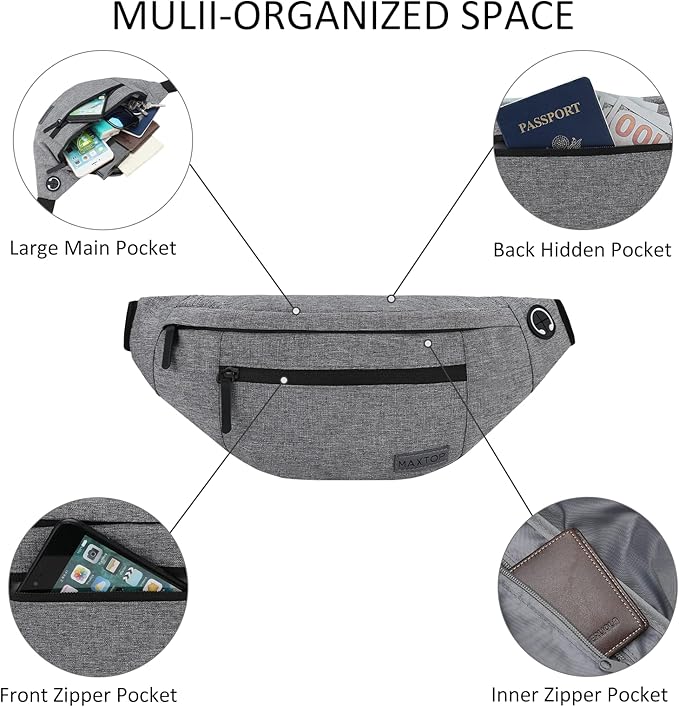 MAXTOP Large Crossbody Fanny Pack - Image 3