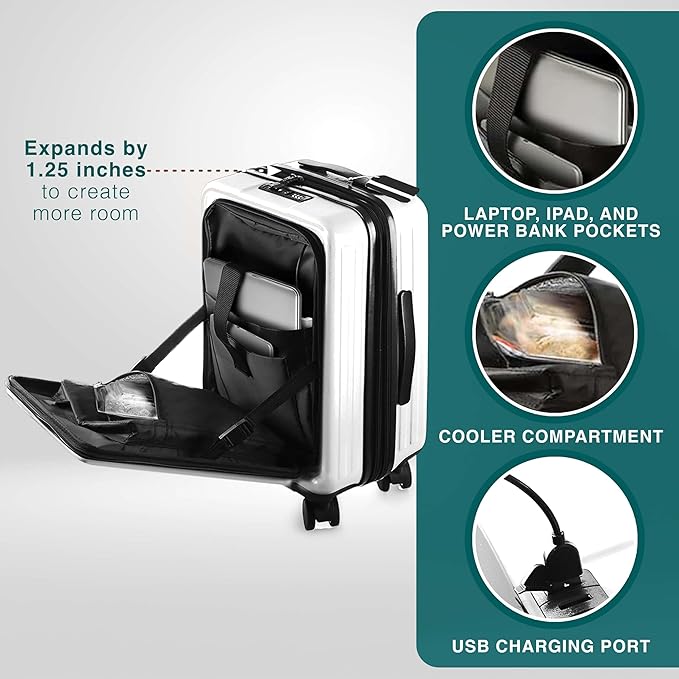 Luggage Sets 3 Piece, 22 Inch Carry on Luggage and 24 Inch Suitcases - Image 4