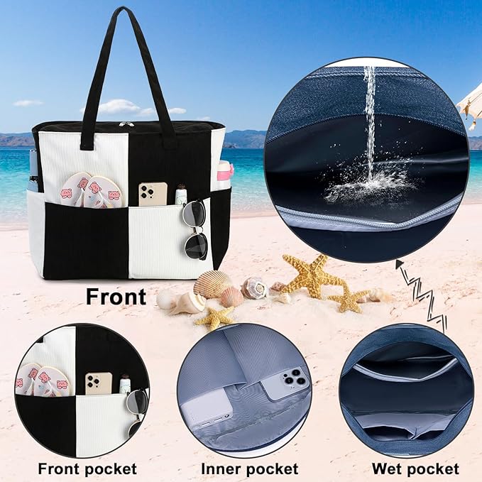 Waterproof Beach Tote Pool Bags - Image 4