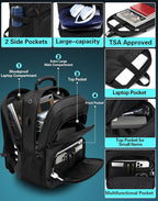 ProEtrade Travel Backpack, Extra Large Laptop Backpack School Business Anti - Image 3