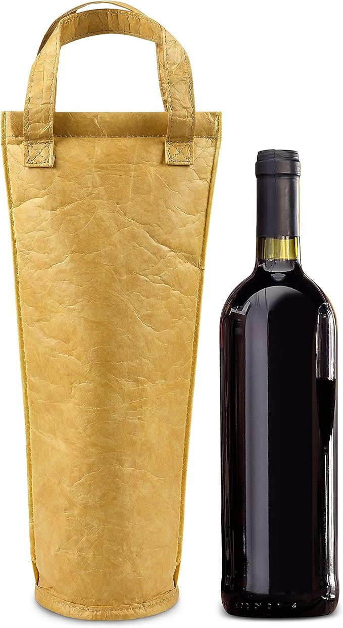 Tirrinia Single Wine Carrier Tote, Insulated Wine Cooler Bag by Tirrinia