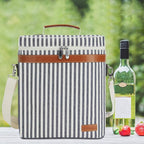 ZORMY 3 Bottle Insulated Wine Tote Cooler Bag, Portable Wine Carrier - Image 9
