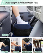 JefDiee Inflatable Travel Foot Rest Pillow, Kids Airplane Bed, Adjustable 3 - Image 2