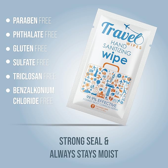 Hand Sanitizing Travel Wipes – 30ct Individually Wrapped | Fragrance-Free - Image 7