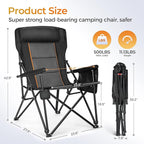 ALPHA CAMP Heavy Duty High Back Camping Chairs - Image 2