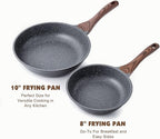 SENSARTE Nonstick Frying Pan Skillet, Swiss Granite Coating Omelette Pan - Image 8