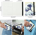 Ink Waves Passport Holder for Women and Men PU Leather Passport Cover for Travel - Image 5