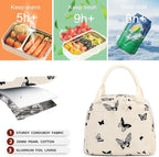 Bluboon Lunch Bag for Women Men Cute Corduroy Lunch Tote Bags Reusable - Image 4