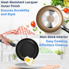 SereneLife 6-Piece Pots and Pans Set – Nonstick Cookware, Heat-Resistant - Image 4