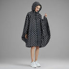 Rain Poncho Jacket Coat Hooded Zipper Style - Image 8