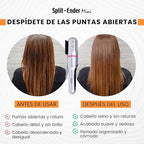 Split-Ender Mini - The Original Cordless Split End Hair Trimmer Automatic 3 AAA Battery Home Care Clipper 2-in-1 for Dry Damaged Splitting Broken Brittle Straight Curly Frizzy Beauty Styling - Pink