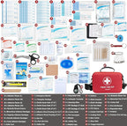 First Aid Kit 340 Piece, Premium Waterproof Hard Shell Medical Kit - Image 2