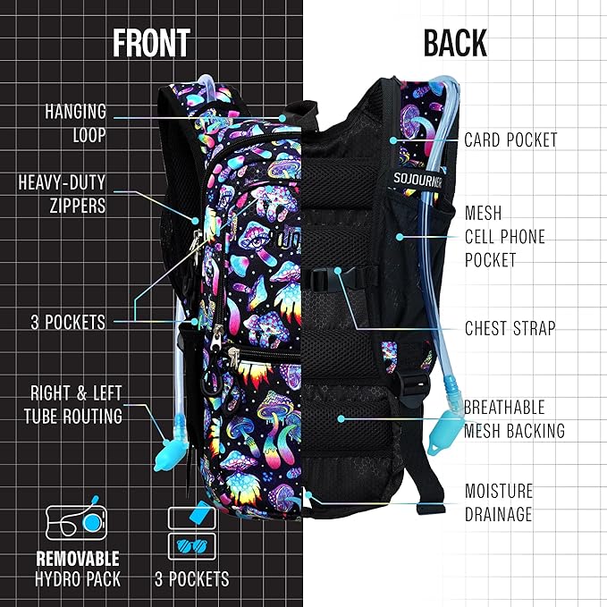 Sojourner Hydration Pack, Hydration Backpack - Image 3