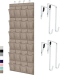GORILLA GRIP Over the Door Shoe Organizer, 24 Large Breathable Mesh Pockets by GorillaGrip