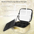 MOMIRA Makeup Bag with Mirror and Light Travel Makeup Train Case Cosmetic Bag - Image 3