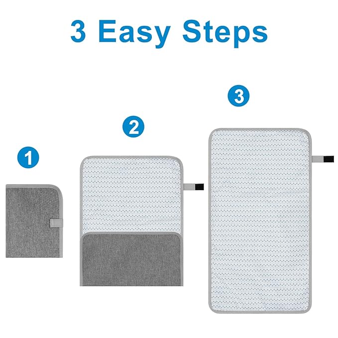 Accmor Portable Diaper Changing Pad, Waterproof Baby Changing Mat, Foldable - Image 5