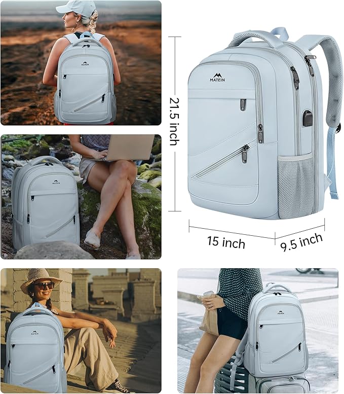 MATEIN 18 Inch Laptop Backpack for Women, Extra Large Anti Theft College - Image 8