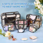 XEWEA Clear Travel Toiletry Bags & Small Electronic Accessories Organizer Case - Image 7