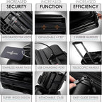 Hard Shell Luggage Sets with Spinner Wheels 4 Piece, Expandable Large Suitcases - Image 4