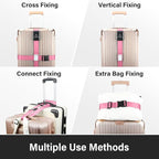 Luggage Straps, 2 Pack Adjustable Heavy Duty Cross Suitcase Straps - Image 6