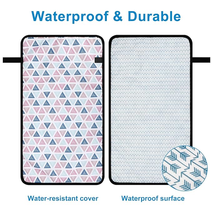 Accmor Portable Diaper Changing Pad, Waterproof Baby Changing Mat, Foldable - Image 2