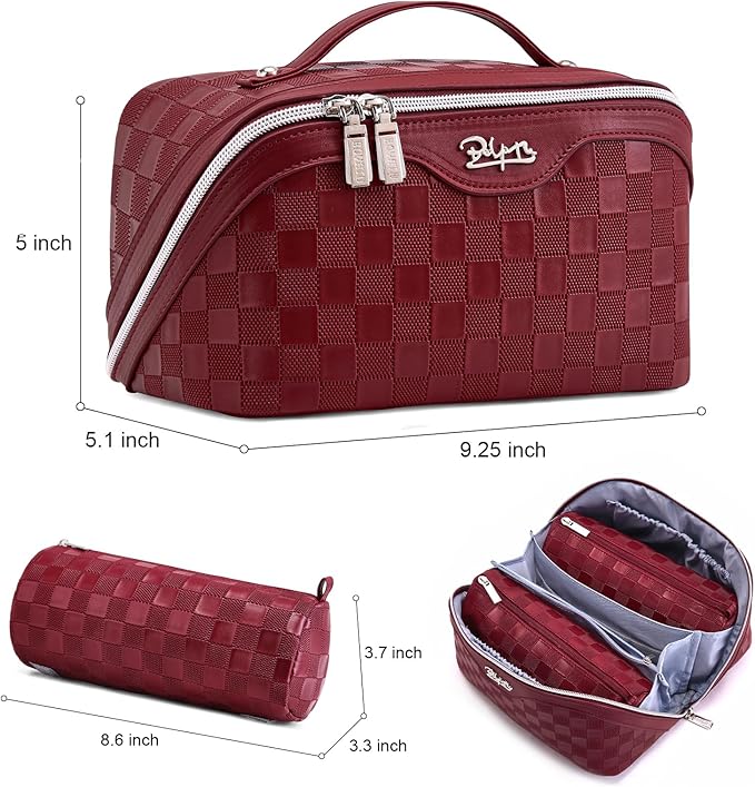 Travel Makeup Bag Organizer Cosmetic Bag: 3 Pcs Set Make up Bags - Image 8