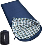 0 Degree Sleeping Bag 100% Cotton Flannel XXL by HiZYNICE