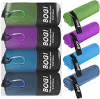 BOGI 4 Pack Microfiber Travel Sports Towel-Quick Dry Towel, Soft Lightweight by BOGI