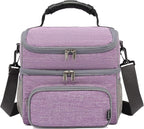 FlowFly Double Layer Cooler Insulated Lunch Bag Adult Lunch Box Large Tote Bag - Image 8