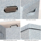 Large 17" 36 Quart Collapsible Stackable Storage Bins - Image 7